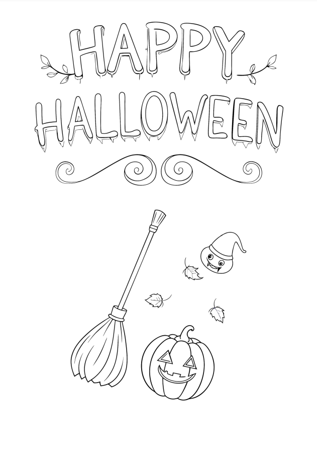 Halloween Coloring Pages - 100 Pages