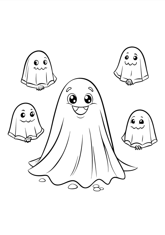 Halloween Coloring Pages - 100 Pages