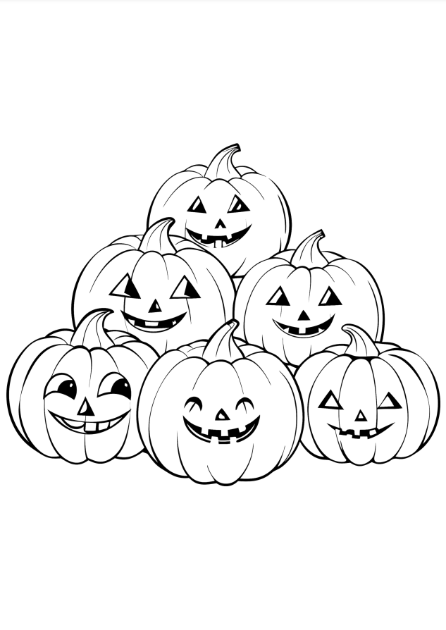 Halloween Coloring Pages - 100 Pages