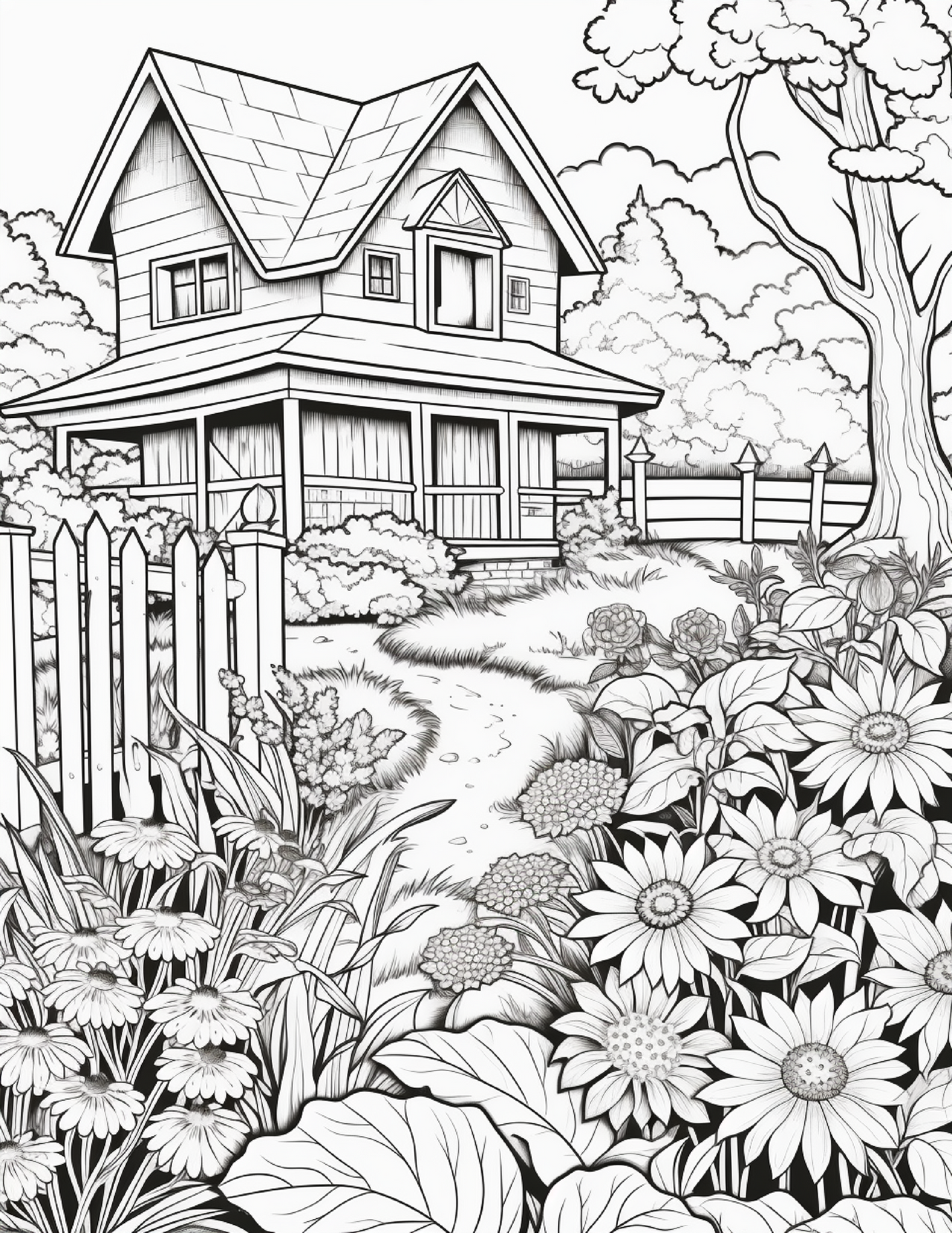 Garden Coloring In Pages - 100 pages