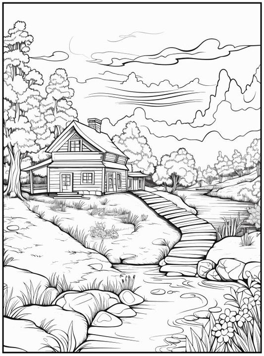 Nature Colouring In Pages - 50 Pages