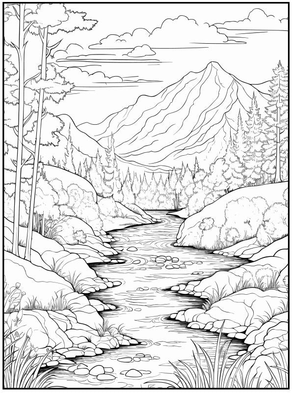 Nature Colouring In Pages - 50 Pages