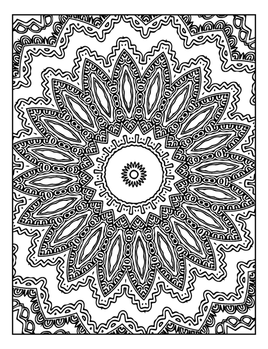 Mandala Colouring In Pages - 134 Pages